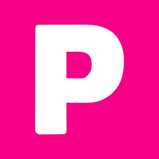 poofpass open hand p white on pink